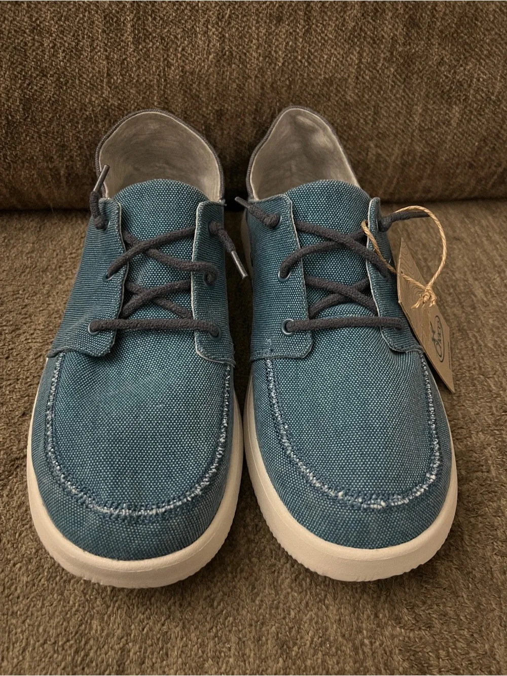 Chaco Chillos Men's Canvas Slip-On Sneakers Ocean Blue Size 9.5 NWT